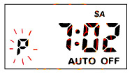 ภาพหน้าจอ แสดงสัญลักษณ์ในโหมดจังหวะสั้นๆ AHC15A ,pulse mode screen sign, description