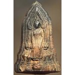 พระโคนสมอ อยุธยา ปางห้อยพระบาท เนื้อดิน