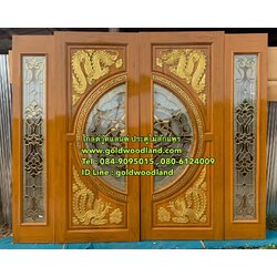 ประตูบ้าน ไม้สัก GBBB - 272