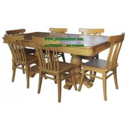 ชุดโต๊ะอาหารไม้สัก แบบที่ 11