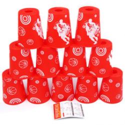 แก้วYJหลายสีแดง