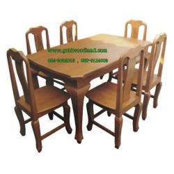 ชุดโต๊ะอาหารไม้สัก แบบที่ 15