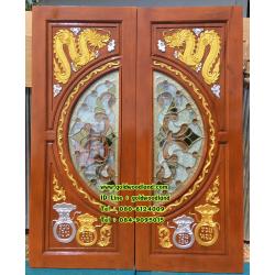 ประตูบ้านไม้สัก GBBB - 243