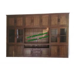 ตู้โชว์ไม้สัก ลาย 15