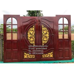 ประตูไม้สักบานคู่ GBB - 106 (คลิกรายละเอียดที่รูป)