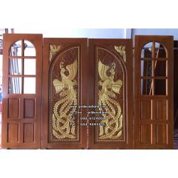 ประตูไม้สักบานคู่ GBB - 108 (คลิกรายละเอียดที่รูป)