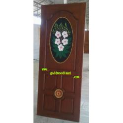 ประตูไม้สักบานเดี่ยว GB - 42