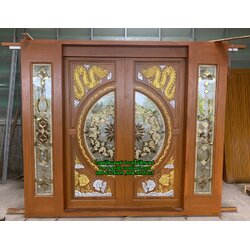 ประตูไม้บานเลื่อน ชุดสําเร็จรูป