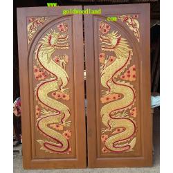 ประตูไม้สักบานคู่ GBB - 06 (คลิกรายละเอียดที่รูป)