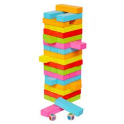 จังก้าไม้ Jenga แบบสี