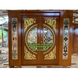 ประตูบานเลื่อนไม้ชุดสำเร็จ