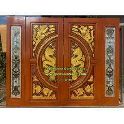 ประตูหน้าบ้านไม้สักสวยๆ GBBB - 343