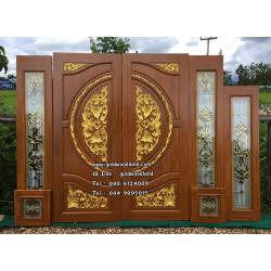 ประตูไม้สักกระจกนิรภัย GBBB - 98 (คลิกรายละเอียดที่รูป)