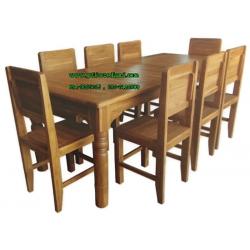 ชุดโต๊ะอาหารไม้สัก แบบที่ 39