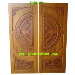 ประตูไม้สัก บานคู่ GBB - 36 (คลิกรายละเอียดที่รูป)