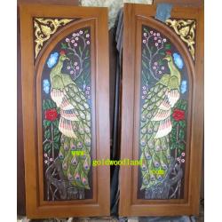 ประตูไม้สัก บานคู่ GBB - 53 (คลิกรายละเอียดที่รูป)