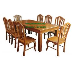 ชุดโต๊ะอาหารไม้สัก แบบที่ 12