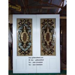 ประตูไม้สักกระจกนิรภัย GBBB - 115 (คลิกรายละเอียดที่รูป)