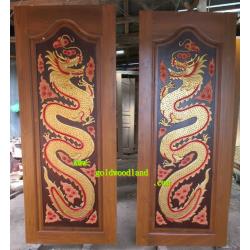 ประตูไม้สัก บานคู่ GBB - 55 (คลิกรายละเอียดที่รูป)