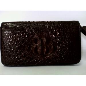 กระเป๋าหนังจระเข้แท้ แบบซิปคู่