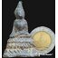 พระบูชาเล็ก ปางมารวิชัย ฐานบัวรอบ เนื้อชินสนิมแดง กรุวัดโปรดเกษ นนทบุรี