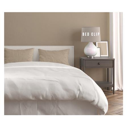 ปลอกหมอนหนุน BED CLIP STANDARD สีครีมอ่อน แพ็ก 2 ชิ้น ผ้าละเอียดนุ่มลื่น คืนตัวได้ดี