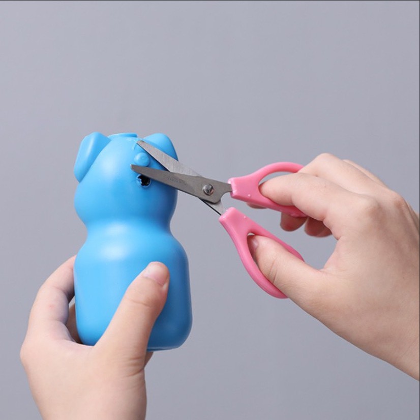 Hello H30122 ดับกลิ่นถังชักโครก น้องหมู น้องหมี ดับกลิ่นห้องน้ำ ชักโครก น้ำสีฟ้าระงับกลิ่นได้ดี