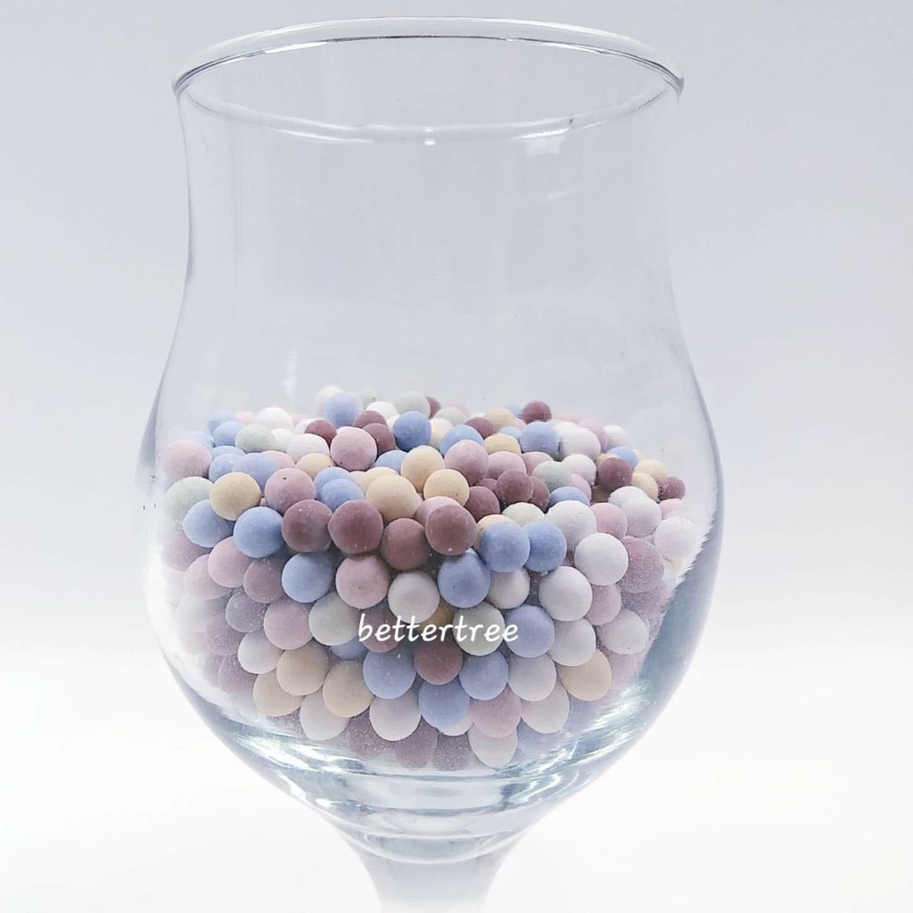 หินเม็ดดินเผาคละสี 200 กรัม หินสี หินกระบองเพชร หินใส่กระถางเล็กๆ หินใส่แจกัน หินตกแต่งสวนถาด หิน หินตกแต่ง