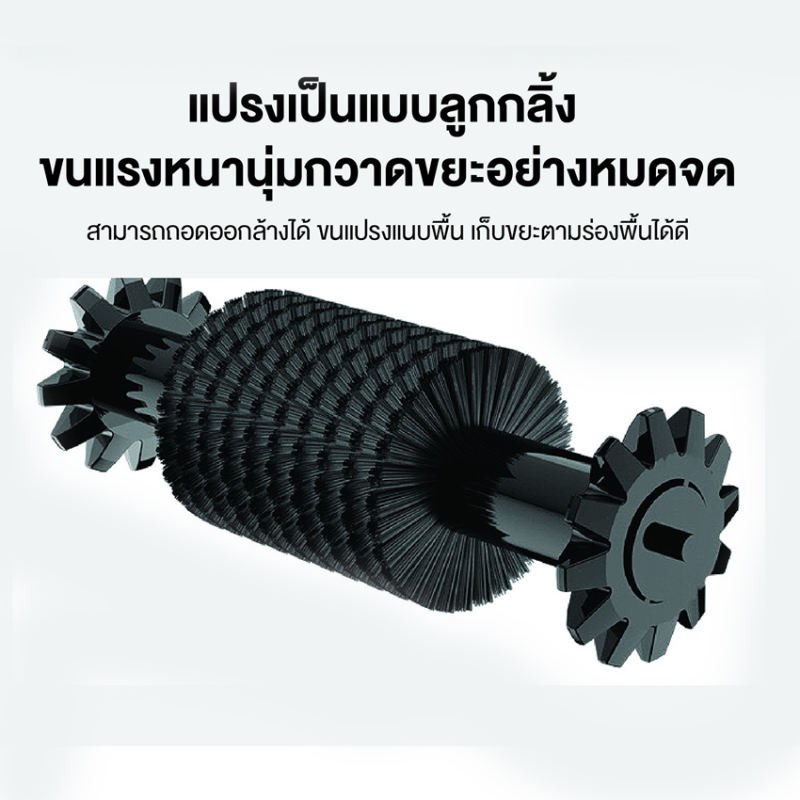 E-mozaza ไม้กวาดดูดฝุ่น 2in1 หมุนได้ 360 เก็บกวาดถูในอันเดียว ใช้งานง่าย ไม่ใช้ไฟฟ้า ไม่เกะกะ เข้าถึงทุกซอกทุกมุมของบ้าน