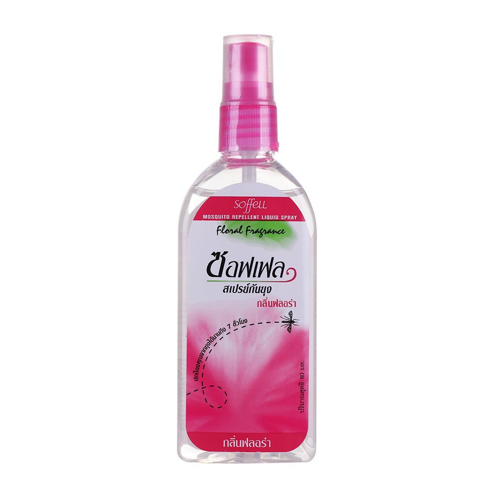 สเปรย์กันยุง SOFFELL 80 มล. กลิ่นฟลอร่า SPRAY MOSQUITOES SOFFELL 80ML FLORA