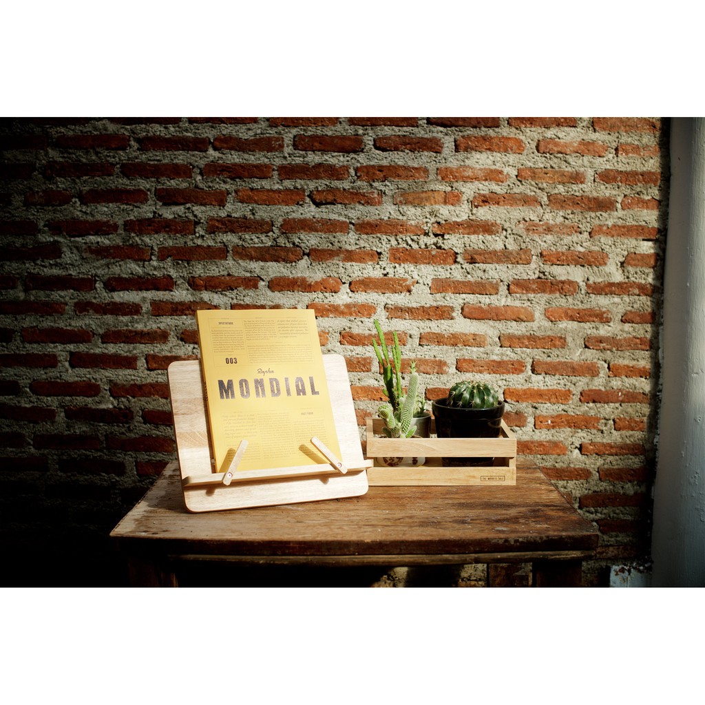 The Wood's Tale ที่วางหนังสือ ที่ตั้งหนังสือ ปรับระดับได้ BOOK STAND แท่นวางหนังสือ จากไม้ธรรมชาติ