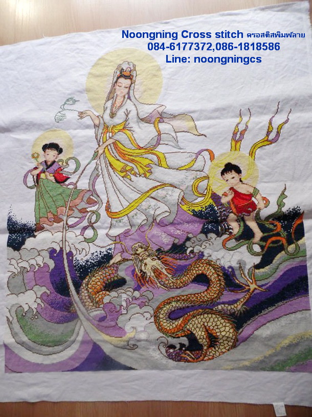 ตัวอักษรจีน ชุดปักครอสติช พิมพ์ลาย ครอสติสจีน งานฝีมือ DIY