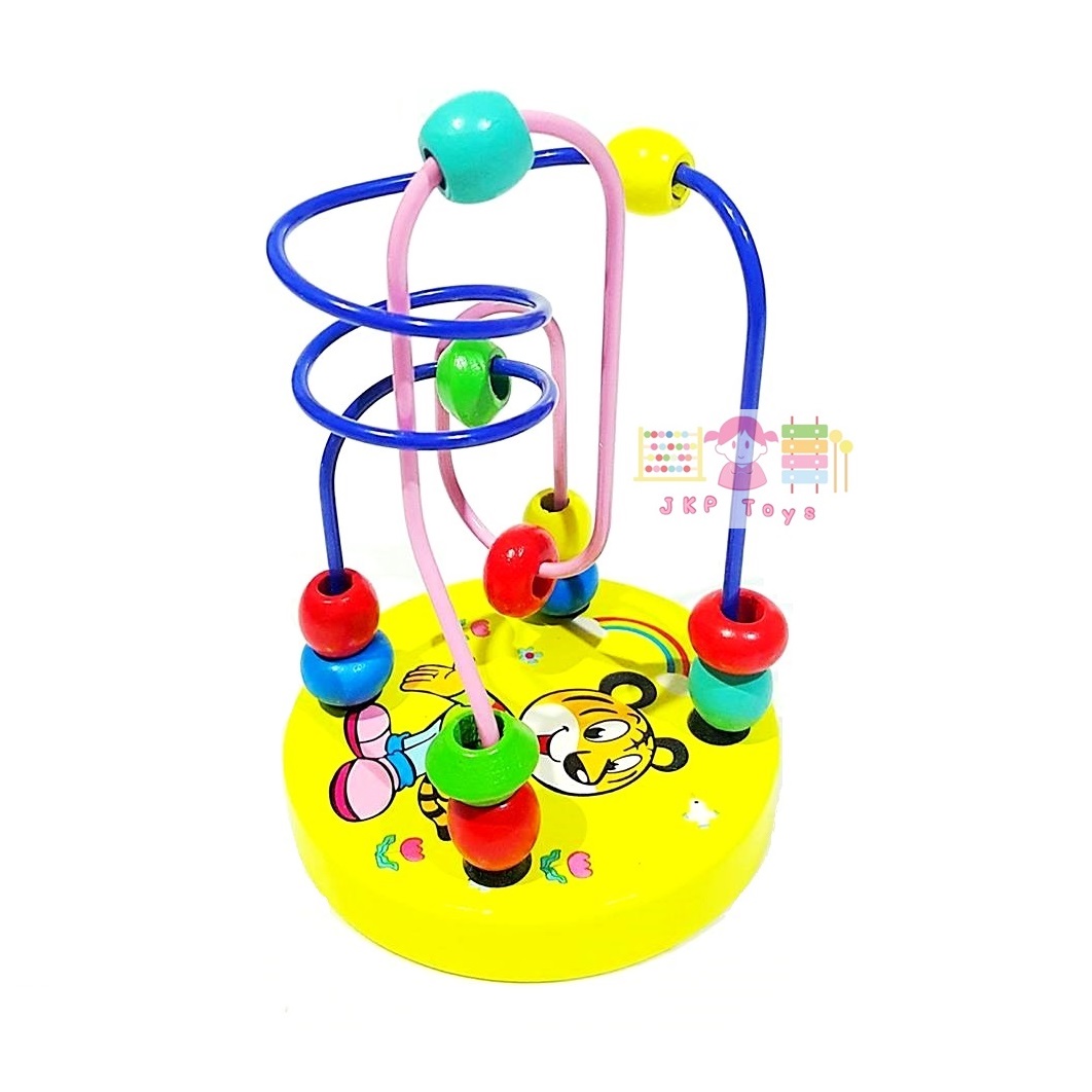 เเพคคู่ ขดลวดฝึกสมาธิขนาดเล็ก+ห่วงไม้เรียงซ้อน 7 ชั้น