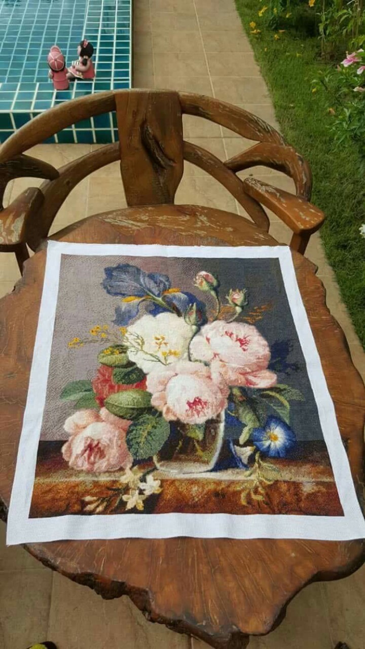 เงินทองไหลมา ชุดปักครอสติส พิมพ์ลาย ครอสติสจีน งานฝีมือทำที่บ้าน DIY