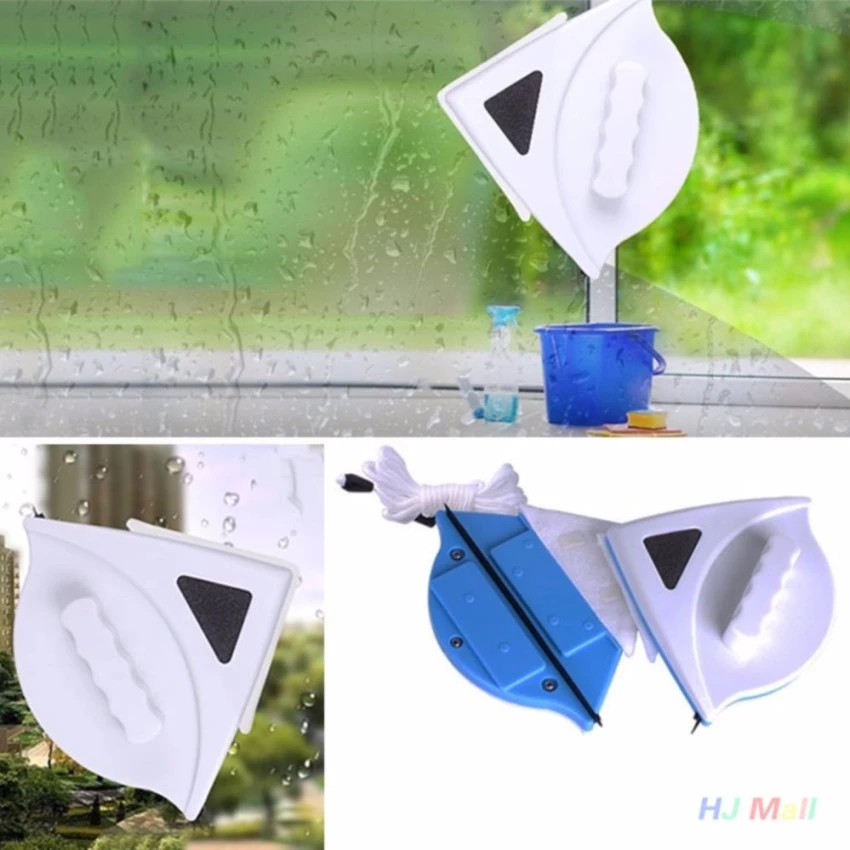 อุปกรณ์เช็ดกระจกพร้อมกัน 2 ด้าน แม่เหล็กเช็ดกระจก 2 ด้าน ที่เช็ดกระจกด้านนอก อุปกรณ์ทำความสะอาดนอกหน้าต่าง