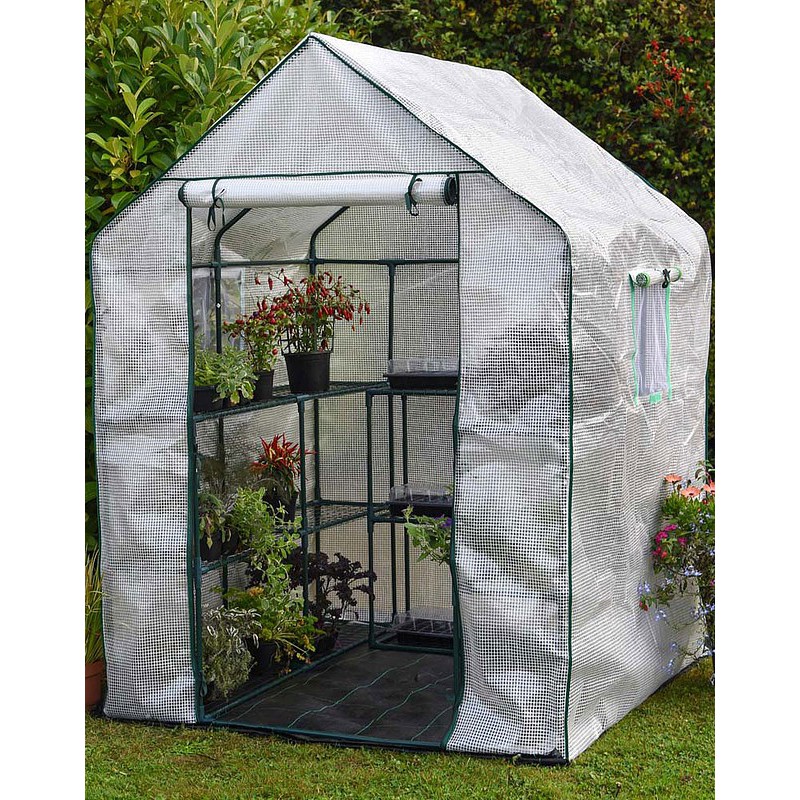 *มีหน้าต่าง* โรงเรือนแคคตัส โรงเรือนสำเร็จรูป โรงเรือนกระบองเพชร โรงเรือนเพาะชำ โรงเรือนปลูกพืช โรงเรือน Greenhouse ขาว