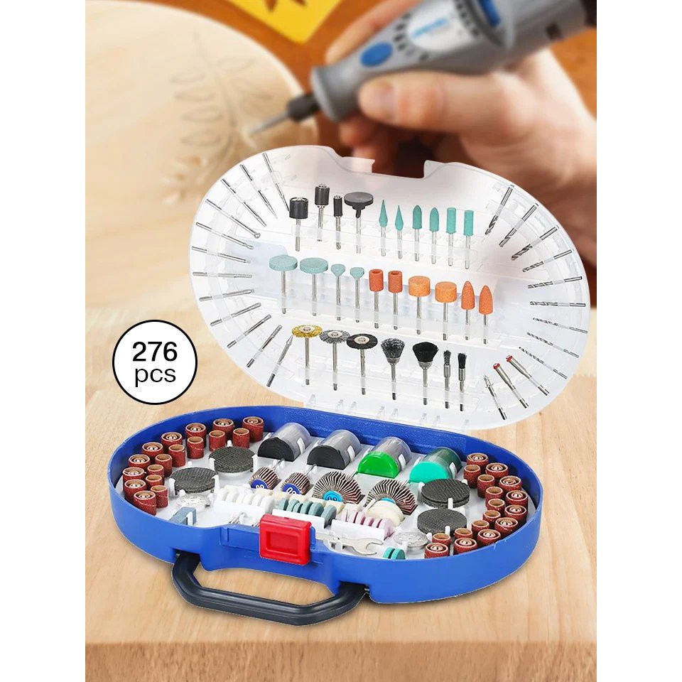 !!สินค้าขายดี!! ชุดดอกสว่านโรตารี่ เซ็ต 276 ชิ้น Rotary Tool Bits Set