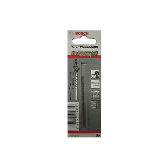 เครื่องมือช่าง สว่าน ดอกสว่าน ดอกเจาะคอนกรีต BOSCH 3 MM. BOSCH 3MM CONCRETE DRILL BIT