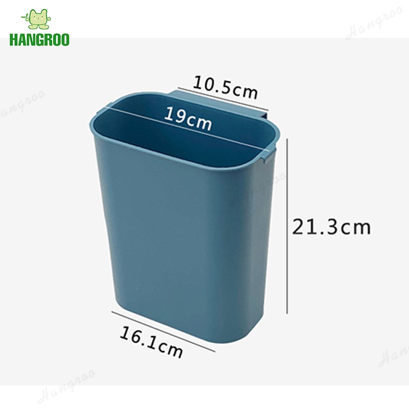 HANGROO H623 ถังขยะแบบแขวน ถังขยะ ถังขยะแบบมีที่เกี่ยวหลังบานพับ