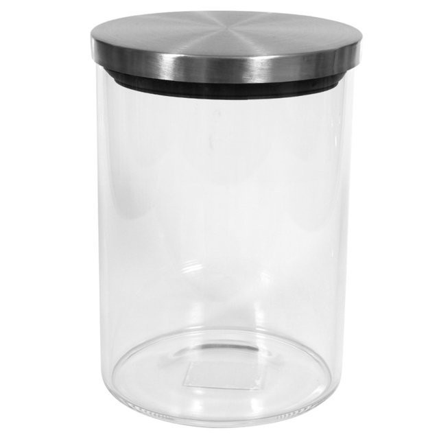 ขวดโหลแก้วกลมฝาดึง M 0.7 ลิตร CANISTER GLASS ROUND PULL LID M 0.7L
