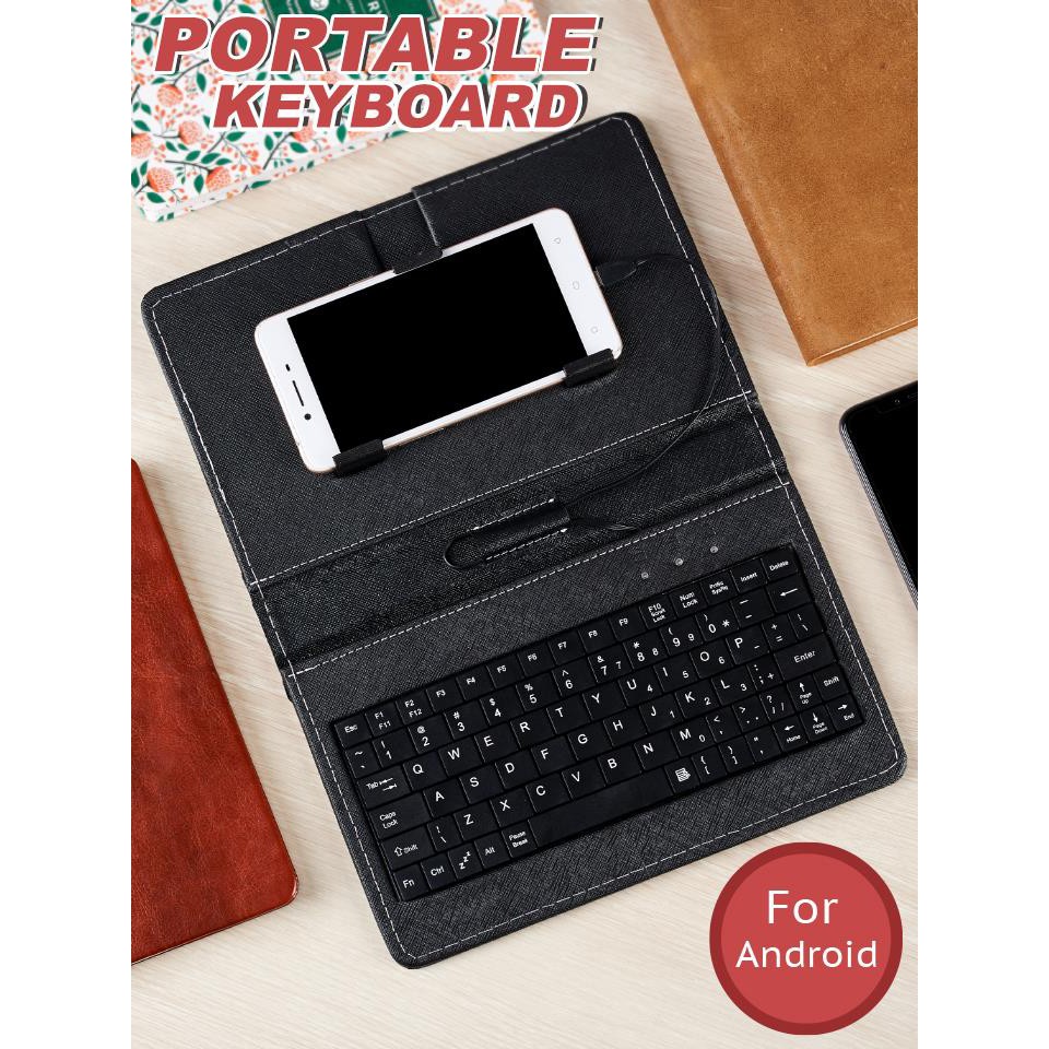 !!สินค้าขายดี!! คีย์บอร์ดพกพาสำหรับโทรศัพท์มือถือระบบ Android Portable Keyboard