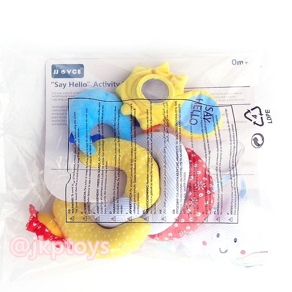 JJOVCE ตุ๊กตาพันขอบเตียง ลายท้องฟ้า ตุ๊กตาโมบาย โมบายเกลียว ลายพระจันทร์