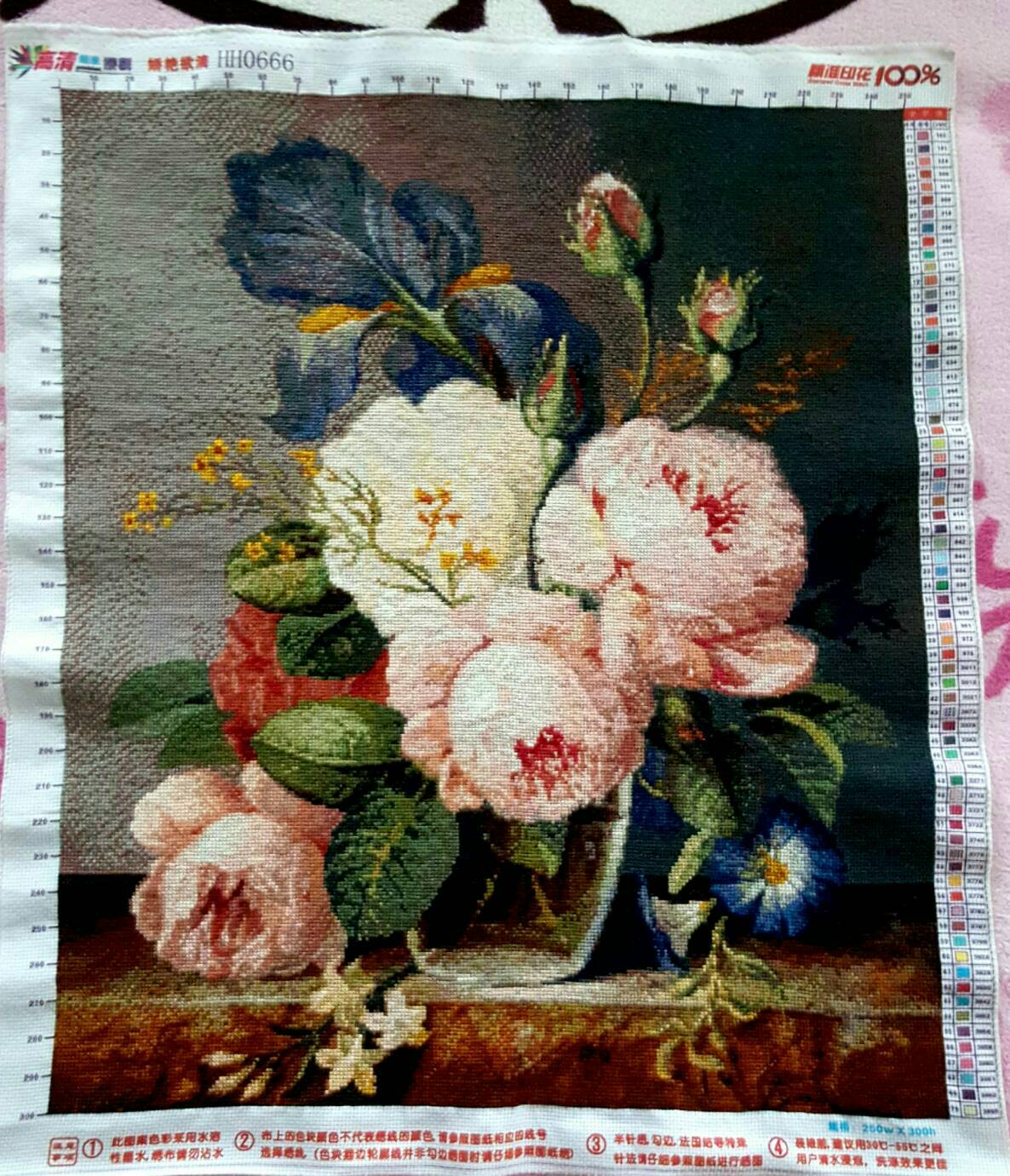 รัชกาลที่9และราชินี ชุดปักครอสติส พิมพ์ลาย ครอสติสจีน งานฝีมือทำที่บ้าน DIY