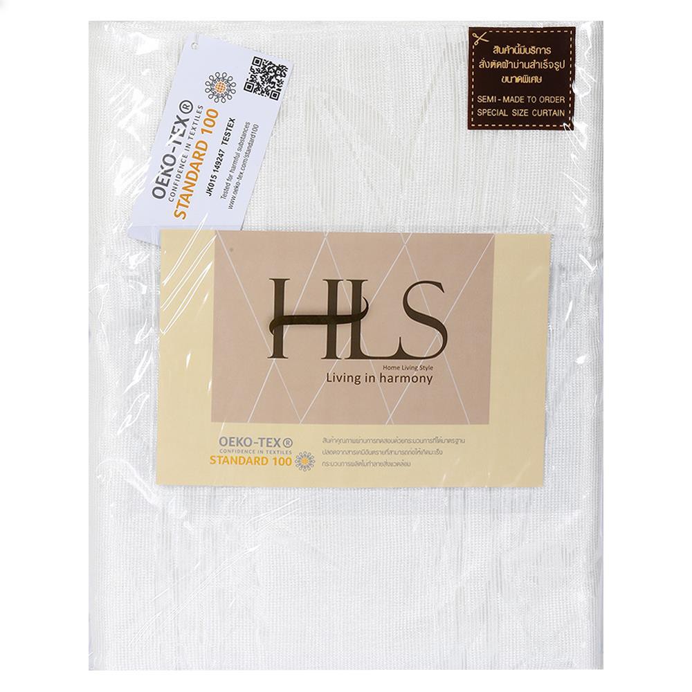 ผ้าม่านโปร่งซ่อนหู CHILD FREEDOM STYLE SAKANO 135X220 ซม. สีขาว ผ้าม่านประตู CURTAIN ผ้าม่านและมู่ลี่