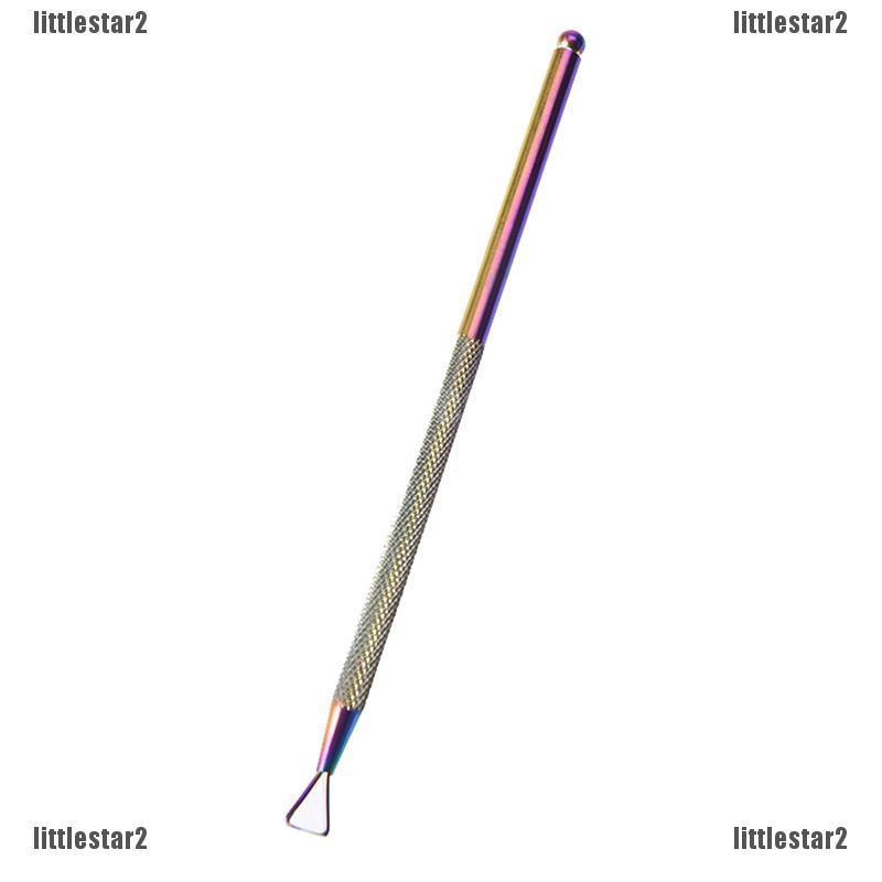 {MUV} อุปกรณ์ที่ขูดทำความสะอาดเล็บเจล ทรงสามเหลี่ยม {LJ}