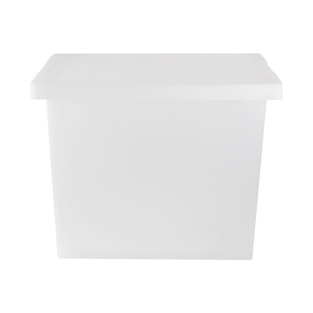 กล่องซ้อนได้มีฝา 28.4x42x32.9 ซม. 5223 สีขาว