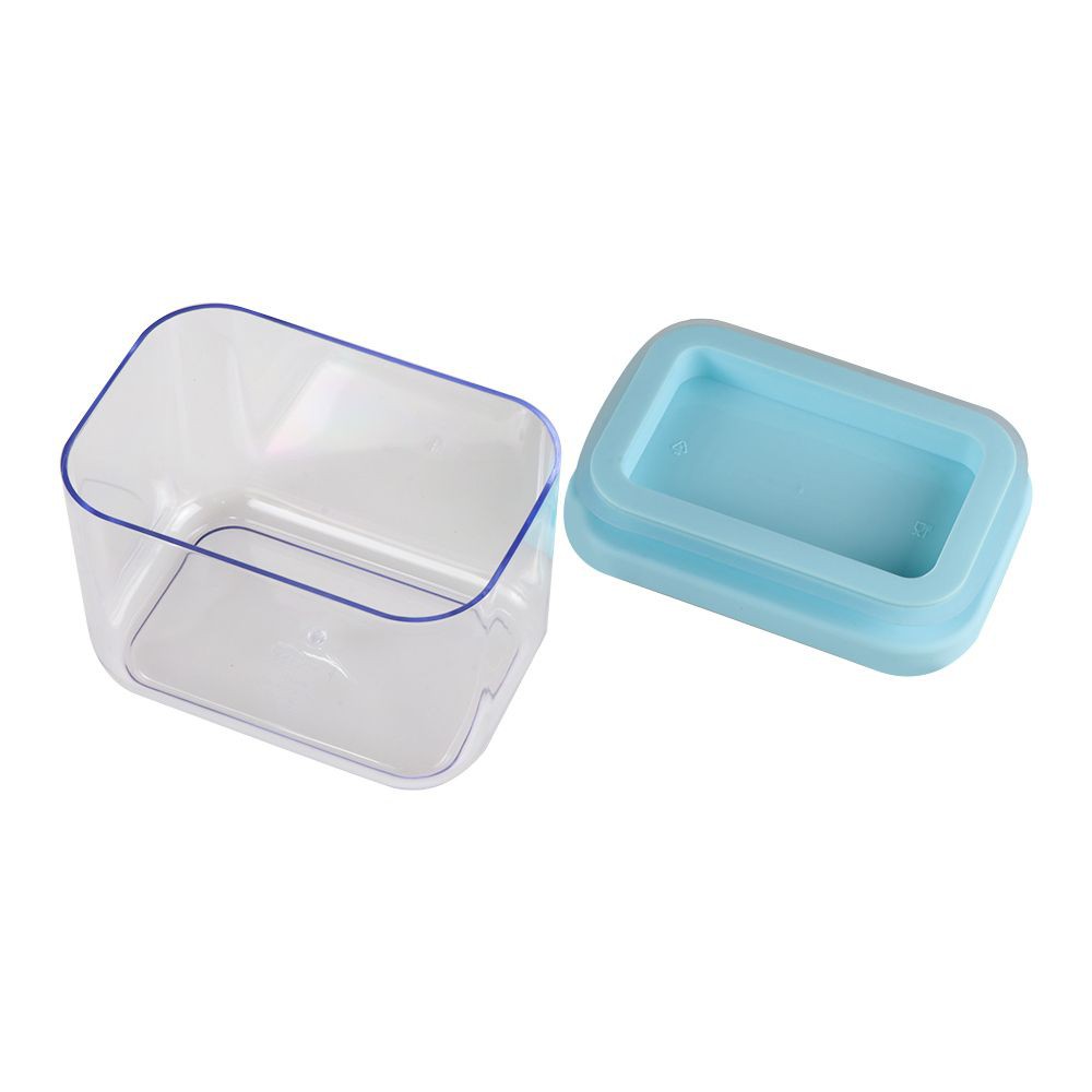 ขวดโหลเหลี่ยม DKW PASTEL 0.6 มล. AS สีฟ้า CANISTER DKW PASTEL 0.6ML AS BLUE