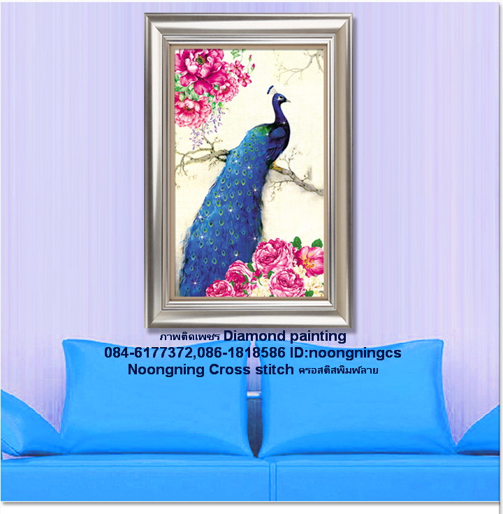 ม้า8ตัวมงคล ครอสติสคริสตัล Diamond painting โมเสก ภาพติดเพชร งานฝีมือ DIY