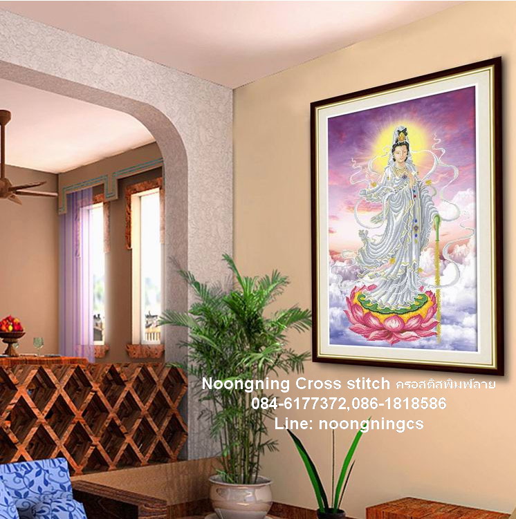 วิว ชุดปักครอสติช พิมพ์ลาย ครอสติสจีน งานฝีมือ DIY