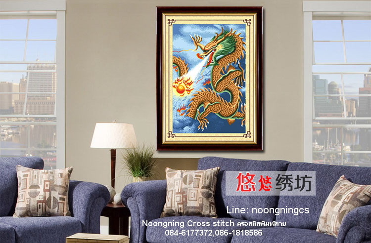 ต้นไม้ ชุดปักครอสติช พิมพ์ลาย ครอสติสจีน งานฝีมือ DIY